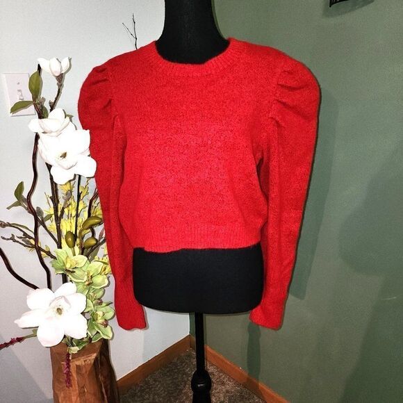 Wild Fable Womens Red size Crop Top Sweater L - Picture 2 of 4